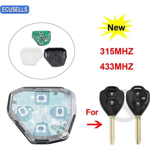 Internal Assembly of Remote Car Key Fob for Toyota Camry Corolla Prado RAV4 Vios Hilux Yaris 315MHz / 433MHZ Transmitter Core