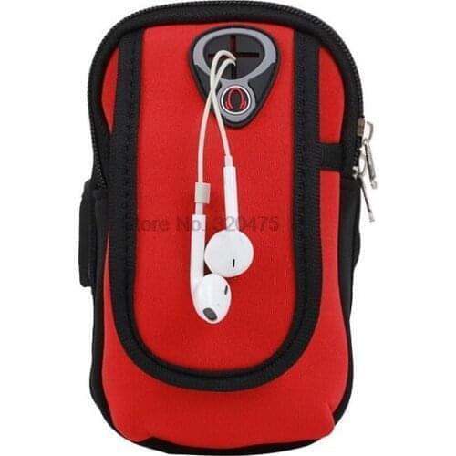 DHL 200pcs high quality Armband Running Bag Arm Wrist Band Hand Mobile Phone Case Holder Bag Waterproof Nylon storage bag