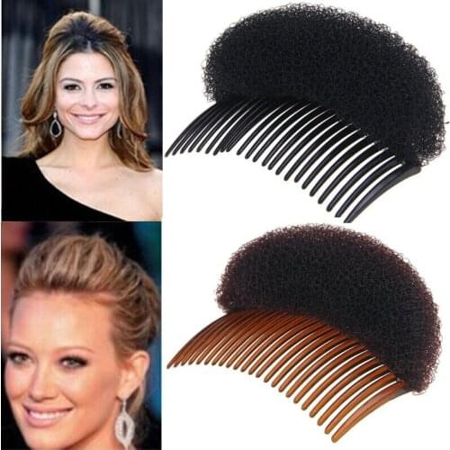Women Fashion Hair Styling Clip Volume Boost Comb Stick Bun Maker Braid Tool