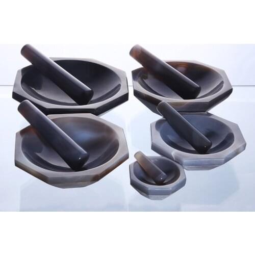 1set 30mm to 130mm Laboratory use Carnelian Mortar and Pestle FIRST-GRADE Pure and natural AGATE mortar with pestle