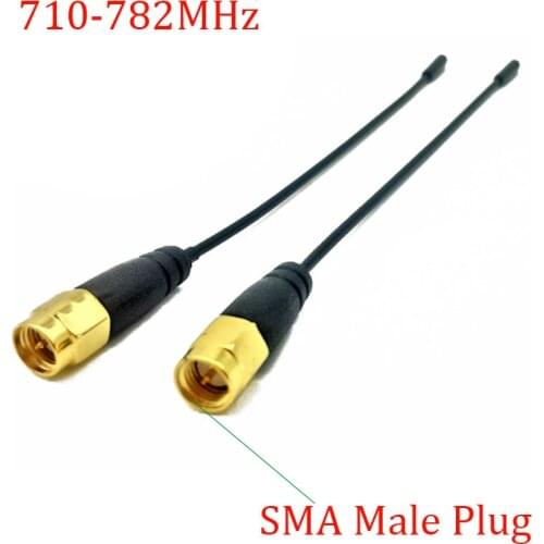 1Pcs SMA Male Plug Antenna Connector SMA 710-782MHz 50 Ohm Cable Plug Aerial Adapter for WIFI Booster WLAN Modem Router PCI