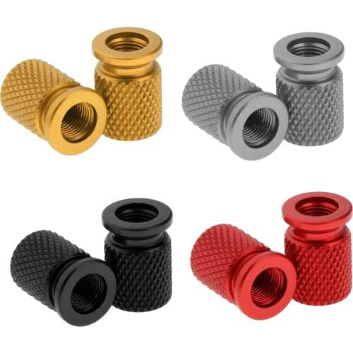 2Pcs Car Motorcycle Tire Stem Valve Caps Aluminum Universal Easily Install