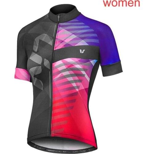 2021 Pro Team Cycling Jersey Womens Short Sleeve MTB Bike Jersey Racing Tops Sports Uniform Bicycle Shirt Maillot Ciclismo Mujer