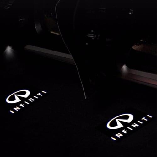 2X LED car For Infiniti Logo Projector Door Welcome Ghost Light For Infiniti QX30 JX35 QX80 FX G M EX Q50 Q60 Q70 QX50 QX60 QX70
