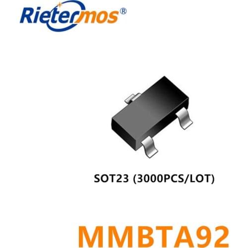 3000PCS MMBTA92 MMBTA92LT1G SOT23 A92 SOT23 2D PNP 500MA 300V