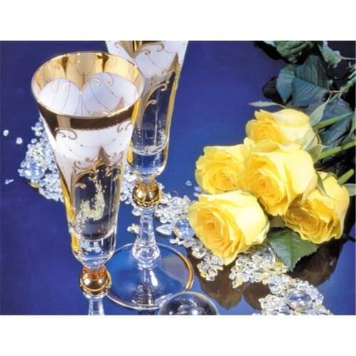 Diamond Painting Yellow Rose Flower 5d Diy Mosaic Full Square Round Drill Diamond Of Diamond Embroidery Pictures Sale