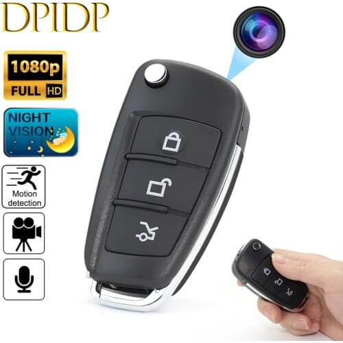 1080P Full HD Car Key Mini Camera Night Vision Sports Surveillance Ultra-small Infrared Mini Camcorder Keychain Portable Cam
