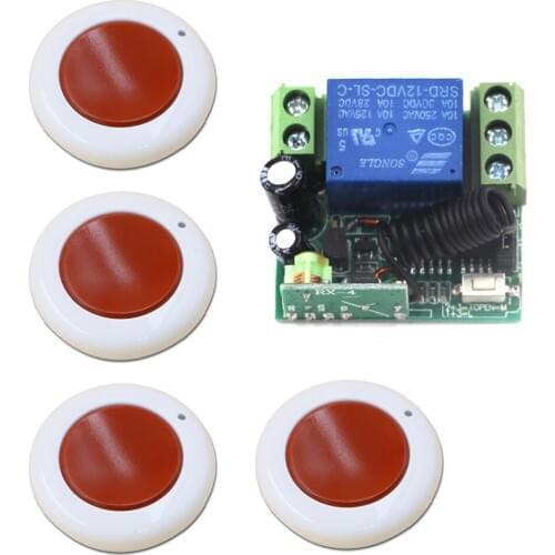 Best Quality 12V 1CH Wireless Remote Control Switch System Transmitter Receiver Mini size 315/433MHZ Access Door Control System