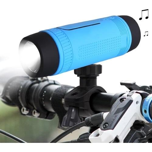 Bluetooth Speaker fm Radio Waterproof Portable Sound Box Outdoor Boombox Mini Wireless Bicycle Speaker+Mounting