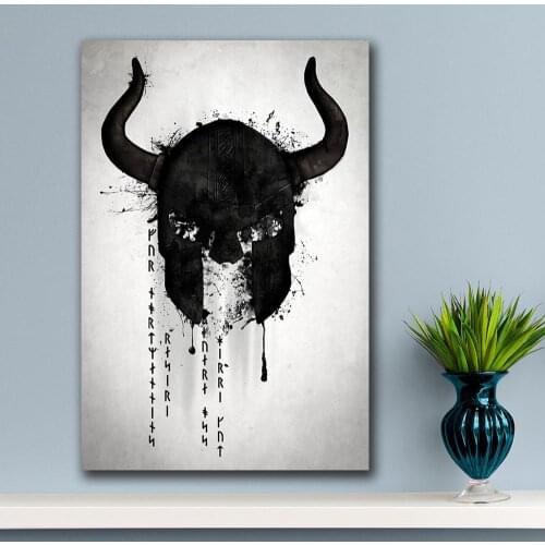 Large Size ink Oil Painting Northmen Canvas Painting For Living Room Home Decor Oil Painting On Canvas Wall Painting No Frame
