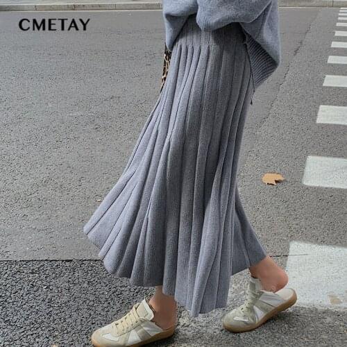 Женские трикотажные юбки CMETAY China At AliExpress