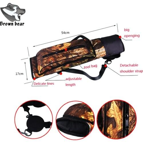 54CM Oxford cloth Arrows Holder Arrow Bag Shoulder Arrow Quiver for Archery Hunting Outdoor Shooting