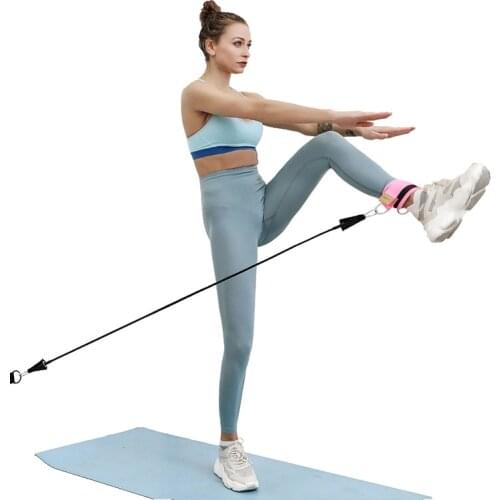 Resistance Bands with Ankle Straps Cuff with Cable for Attachment Booty Butt Thigh Leg Pulley Strap Lifting home Fitness Exercis