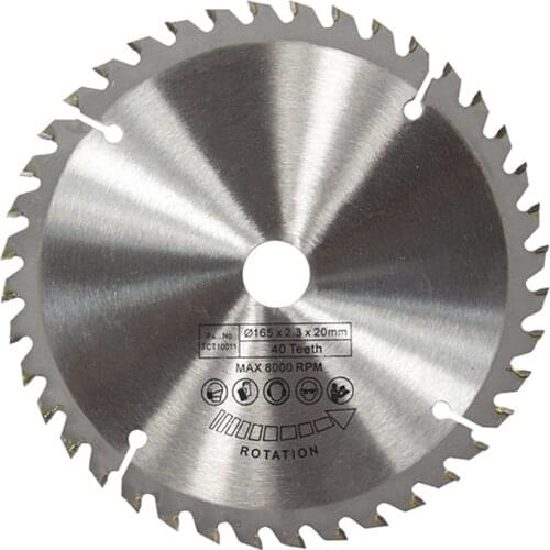 GTBL 165mm 40T 20mm Bore TCT Circular Saw Blade Disc for Dewalt Makita Ryobi Bosch