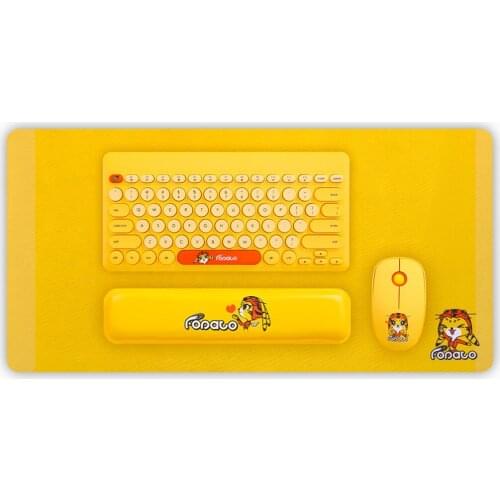 4Pcs/Set Lightweight 2.4G Wireless Keyboard Mouse Combo Set With Mouse Pad And Hand Rest For Mac/Andriod/Win 10/8/7 / Vista