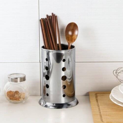 Jfory Spoon Chopsticks Cutlery Holder Fork Container Stainless Drainer Basket, for Flatware Silverware, Drying, Dishwasher Safe