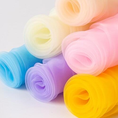 5m/lot Organza Lace Fabric Skirt Gauze Black Wedding Mesh Tulle Wedding Dress Skirt Sewing Accessories Underwear Clothing Arts