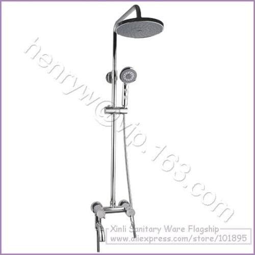 L15187 - Luxury Wall Mounted High Quality Brass Head Rain Overhead Shower Set