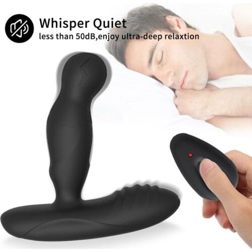 16 speeds Vibrating 3 Mode Rotation Male Prostate Massager Electric Shock Anal Plug Vagina Dildo G Spot Vibrator Sex for Men Gay