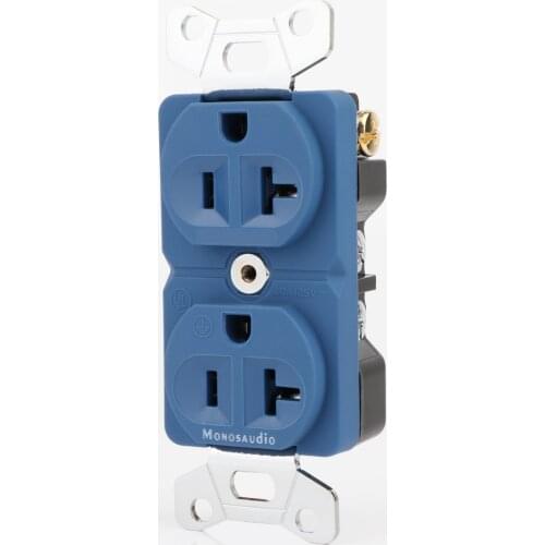 Monosaudio DP-2(G) pure copper Duplex Wall AC Power Receptacles wall outlet US AC power distributor power Duplex Wall socket