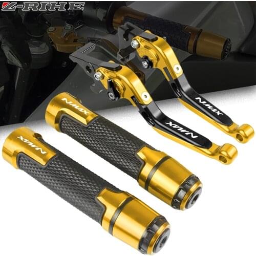 Motorcycle CNC Brake Clutch Levers Handlebar knobs Handle Hand Grip For YAMAHA NMAX 155 NMAX125 N MAX N-MAX155 2015 2016 2017