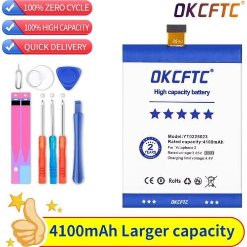 OKCFTC YT0225023 4100mAh Battery for Yotaphone 2 YD201 YD206 Batteries