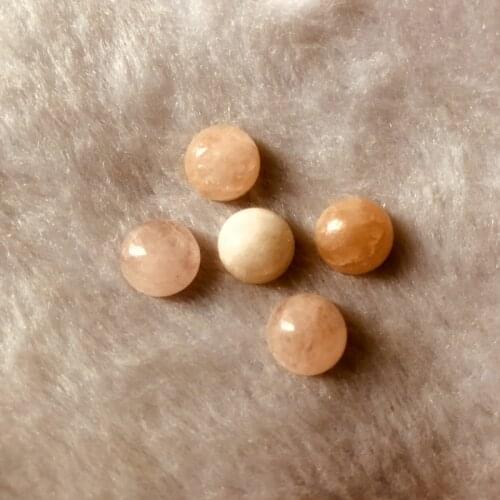 Wholesale 5pcs Natural Breryls Morgnite Bead Cabochon 10mm Round Gem stone Bead Cabochon,Gem Ring Face Cabochon