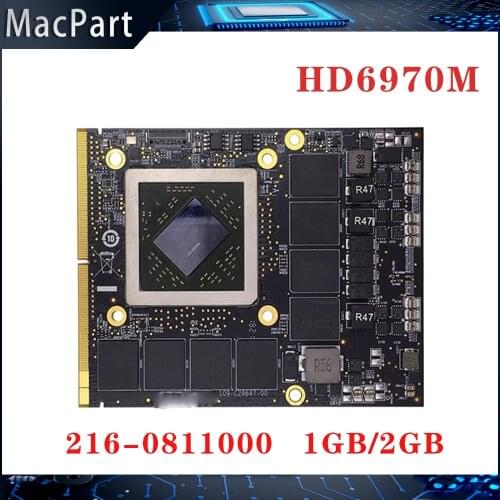 Original HD6970M HD6970 HD 6970 video card 1GB 2GB For Apple IMac 27 " A1312 2011 2010 216-0811000 graphics card 109-C29657-00