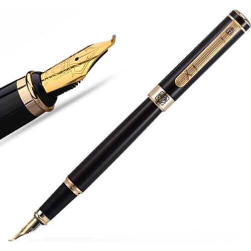 Picasso 902 Gentleman Series Calligraphy Bent Nib Classic Fountain Pen Original Box Optional Black With Golden & Silver Trim