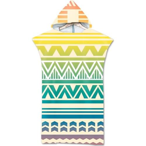 75*110cm Hooded Beach Towels 3d Print Microfiber Swimming Shower Towel Adults Bath Towel