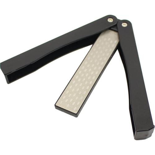 Portable 5" Double Side Whestone Grindstone for Pocket Folding Knife Sharpen Sharpening Stone Sharpener Sharpener Diamond