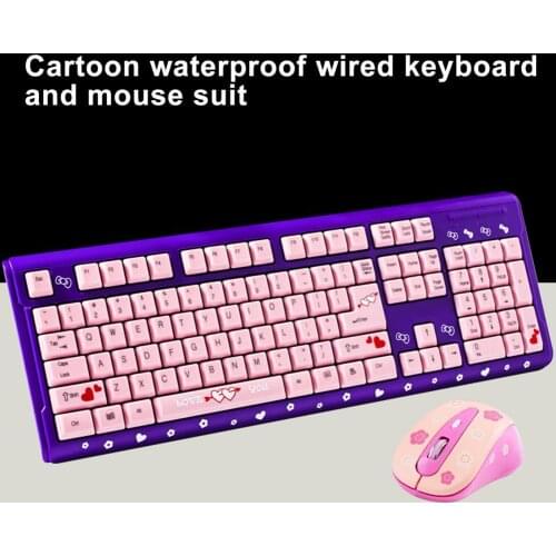Plug Play Durable Cute Desktop USB Mouse for Home Wired Keyboard Plug Play Durable Cute Desktop USB Mouse for Home