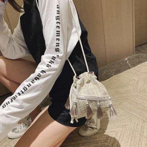 Luxury Handbags Women Bags Designer Mori Small Bag Chinese Style Messenger Shoulder Bag Costume Cloth Purse Tassel Bucket Bag