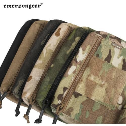 Hook Loop Drop Pouch Abdominal Carry Bag for AVS JPC CPC Tactical Vest Chest Rig