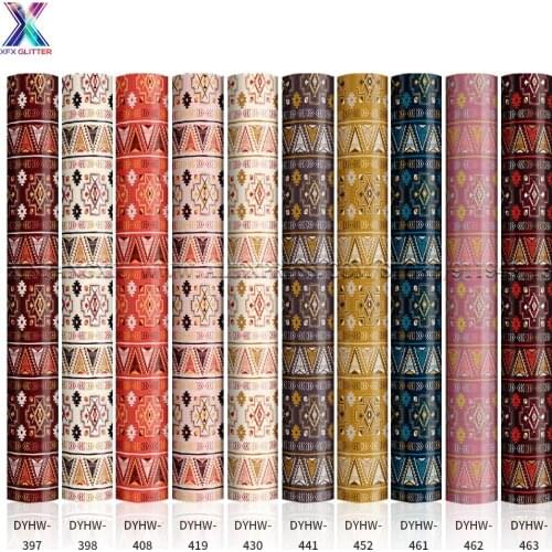 XFX Cricut Infusible Transfer Ink DIY Cricut Joy Vinyl Permanent 30 Pcs12" X 12" Classical Mandala Pattern Sublimation Vinyl DIY