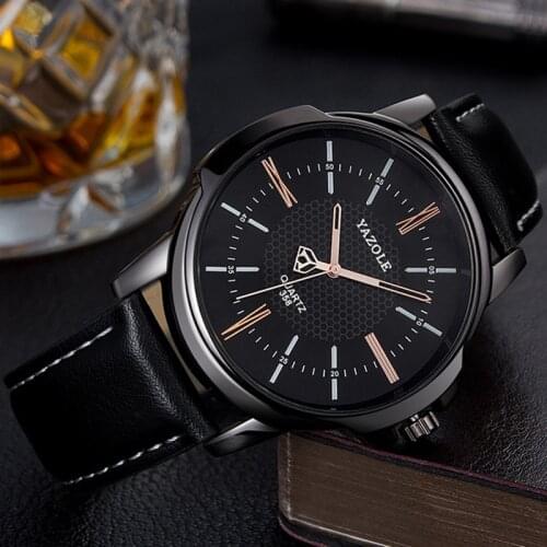 YAZOLE Mens Watches Top Brand Luxury Dress Male Clock Business Mens Wrist Watch Men Fashion Quartz Watch Relogio Masculino