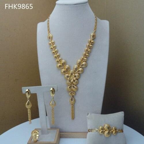 Yuminglai Unique Design African Fashion Jewelry for Woman FHK9865