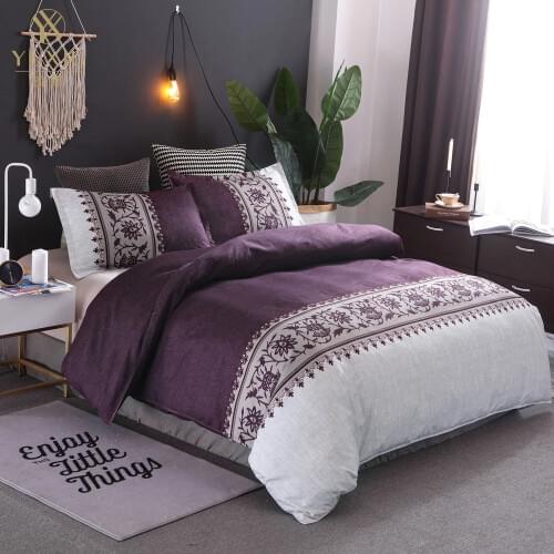 YuXiu Luxury European Bed Linens Quilt Duvet Cover Set 2/3pcs Bedding Sets Full Double Queen King Size Home Textiles 200x200