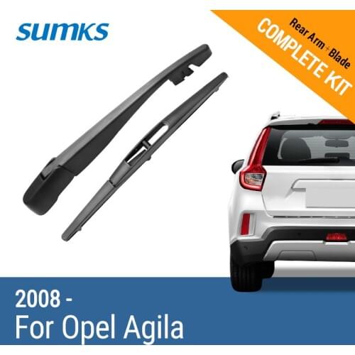 SUMKS Rear Wiper & Arm for Opel Agila 2008 2009 2010 2011 2012 2013 2014 2015 2016 2017