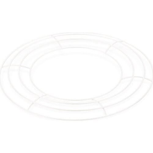 Iron Ring Wire Form Party Decoration Floral Flower DIY Black Garland Mental Circle Metal White Hanging Ins Wind Wreath Frame