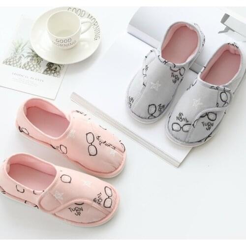 Ladies Spring and Autumn New Style Big White Bottom Glasses Velcro Bag Heel Shoes Personalized Lazy Pregnant Women Shoes