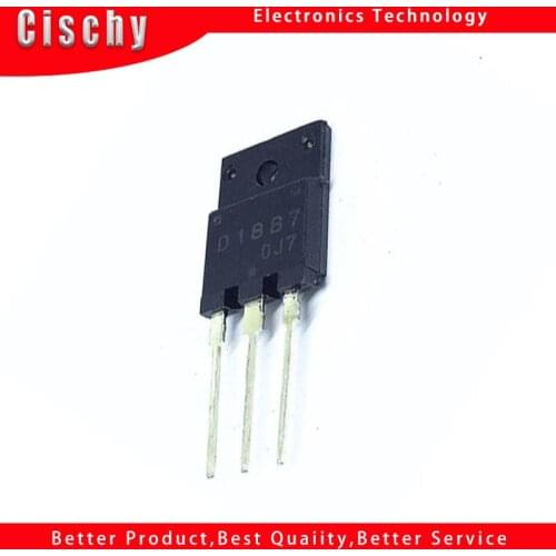 1pcs D1887 2SD1887 TO-3PF 10A/1500V Power switch