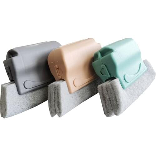 1 Pcs Window Frame Door Groove Cleaning Brush Kitchen Decontamination Brush Toilette Silicone Magic Brush