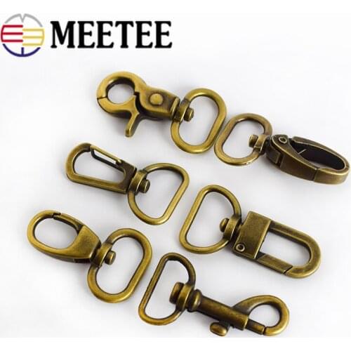 10/30pcs 2cm Bronze Bag Leather Buckles Metal Lobster Cilps Hook DIY Handbag Chain Hanger Clasp Hardware Accessories BF072