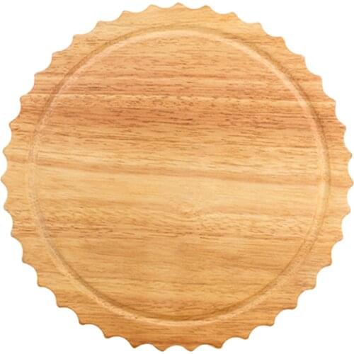 11'' Wooden Cutting Chopping Board Bread Serving Tray Organizer Platter