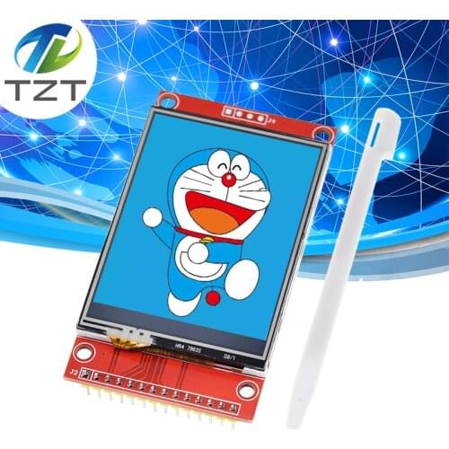 2.4" 240x320 SPI TFT LCD Serial Port Module+5V/3.3V PBC Adapter Micro SD ILI9341 White LED with touch/No touch for Arduino