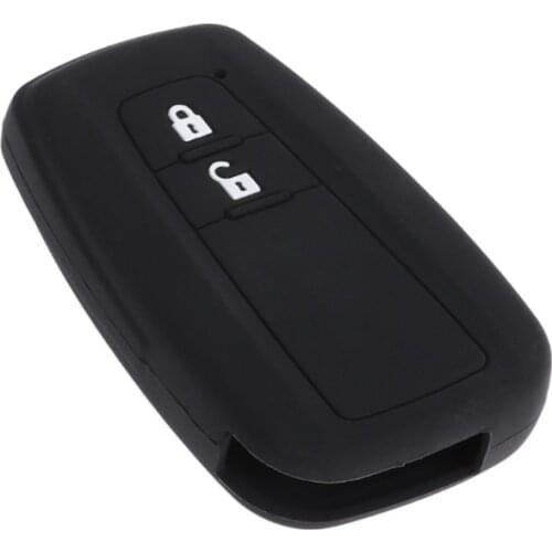 2 Buttons Silicone Car Key Fob Case Cover Holder For Toyota CHR C-HR 2017 Prius