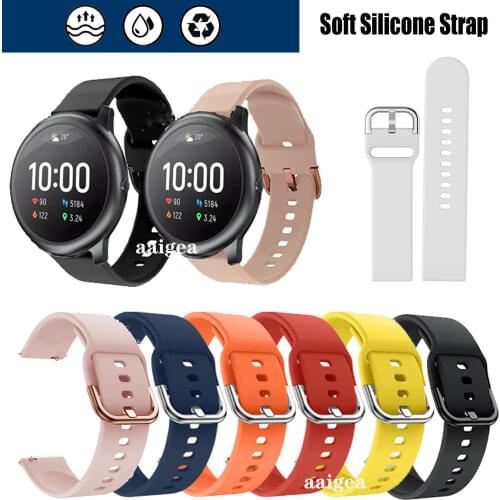 20mm 22mm Soft Silicone Band Strap for Haylou Solar LS05 Band with fashional colors