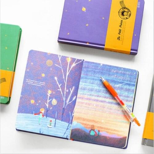 Free Shipping The Little Prince Notebook School & Office Supply Vintage Color Page Accessory Diary Book Notepad Retro Stationery