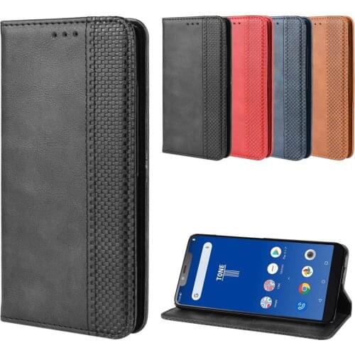 Wallet Case for Tone E19 Shockproof Para Vintage Business Stand Leather Coque for TONE E20 Capa E21 undaF
